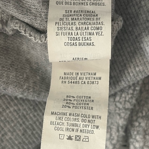 Offline By Aerie xl wide leg pants Light Grey  Pockets Drawstring Elastic Waist - Picture 5 of 7